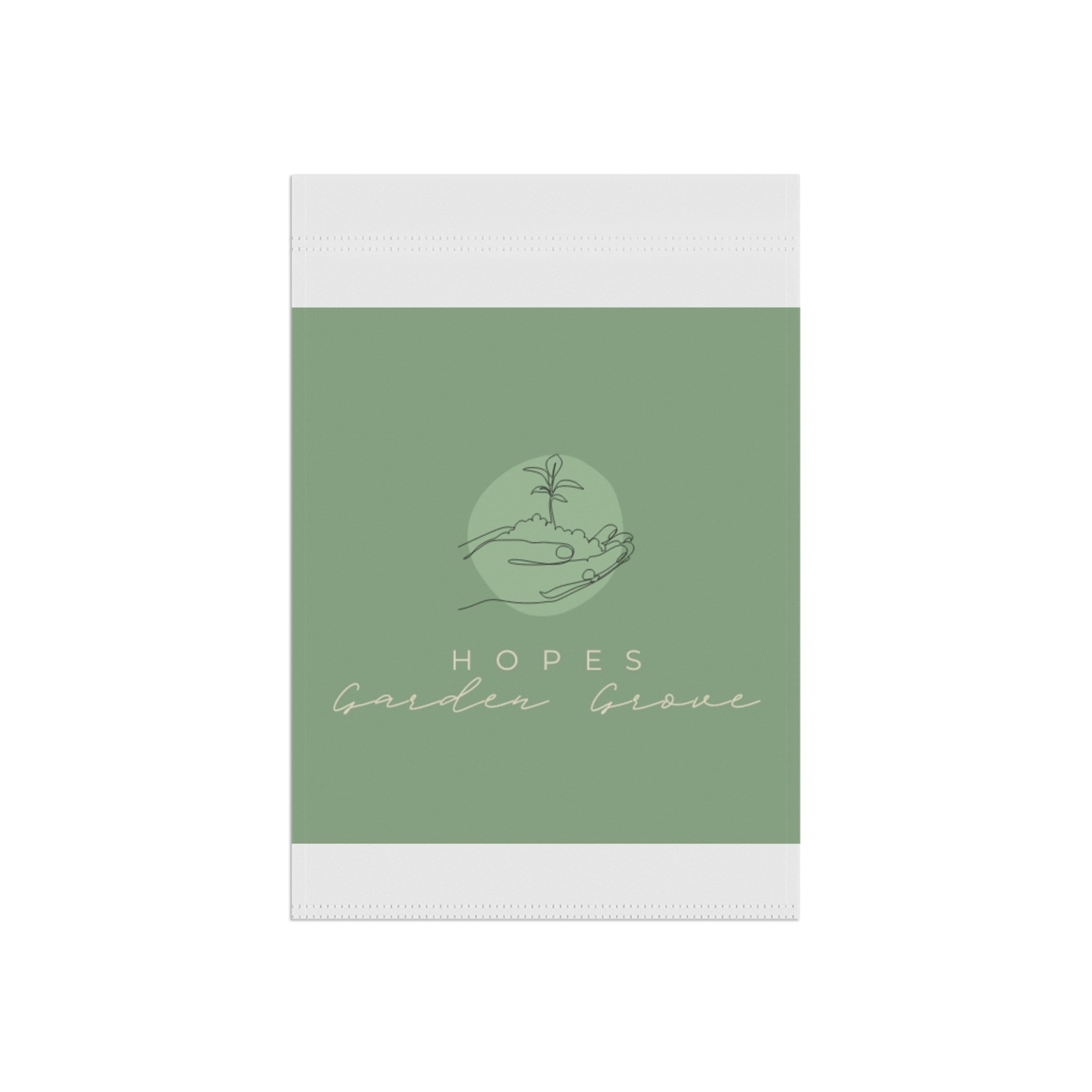 Garden Grove Hand-Drawn Garden Flag — 'Hopes' Decorative Outdoor Banner