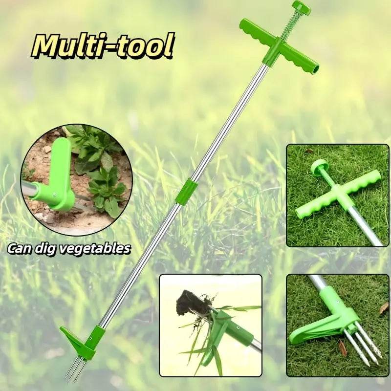 Stand-Up Garden Weeder with Foot Pedal