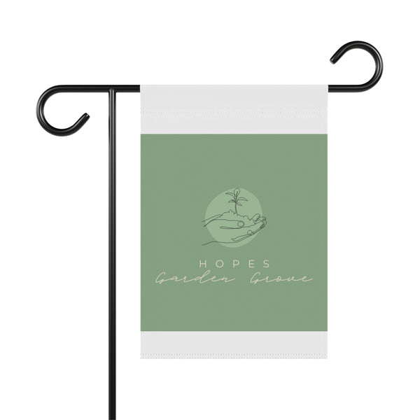 Garden Grove Hand-Drawn Garden Flag — 'Hopes' Decorative Outdoor Banner