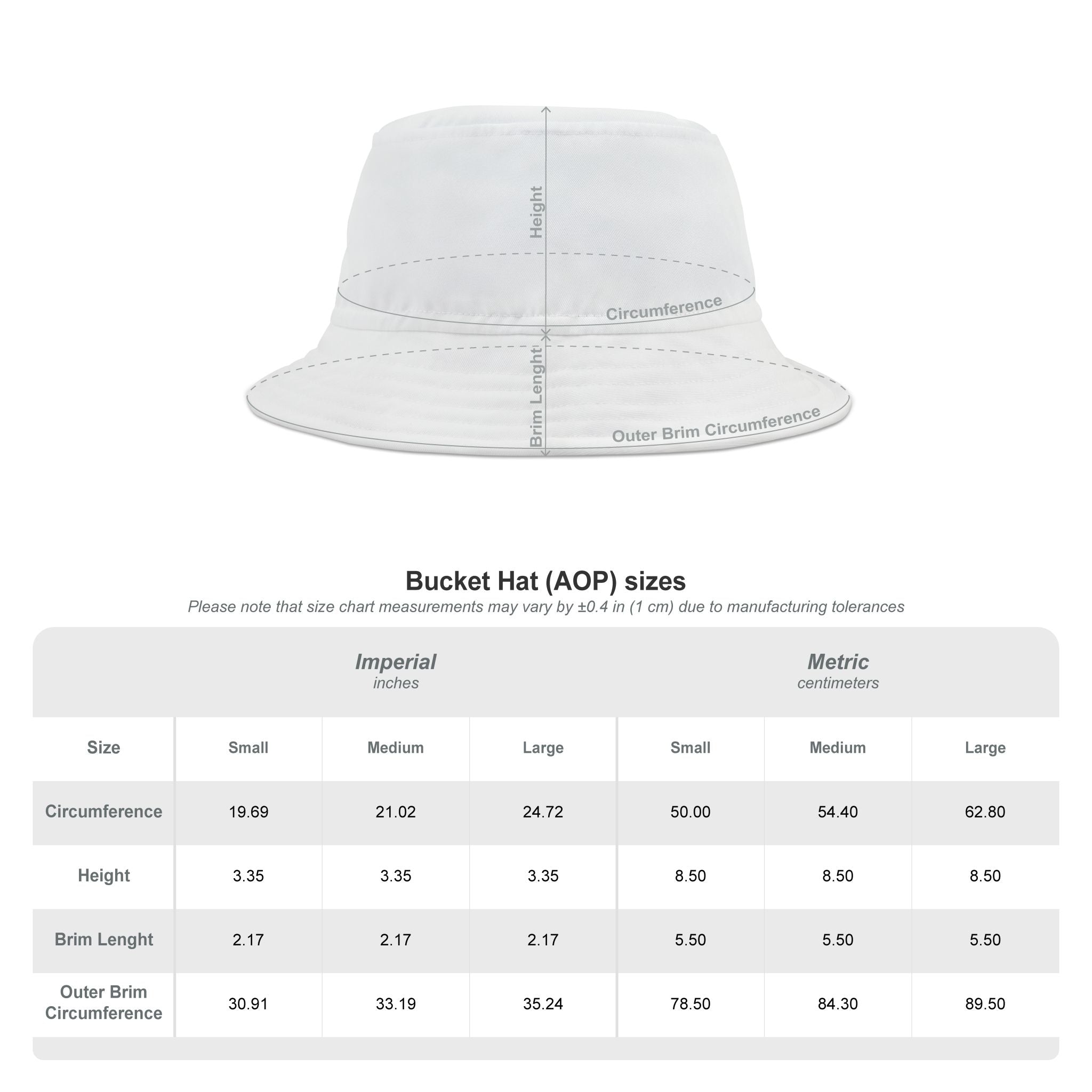 Two-Tone Bucket Hat — Sage Green & White Adjustable Sun Hat