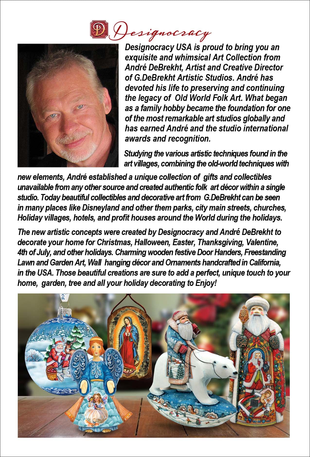 Santa Outdoor Walkway Garden Decor – Set of 3