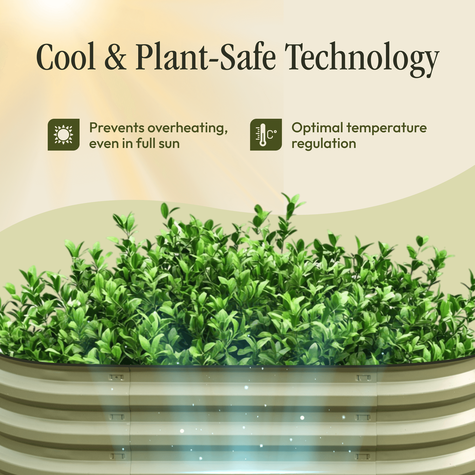 17" Tall 6 In 1 "No Tools Needed" Premium Metal Raised Garden Bed Kit