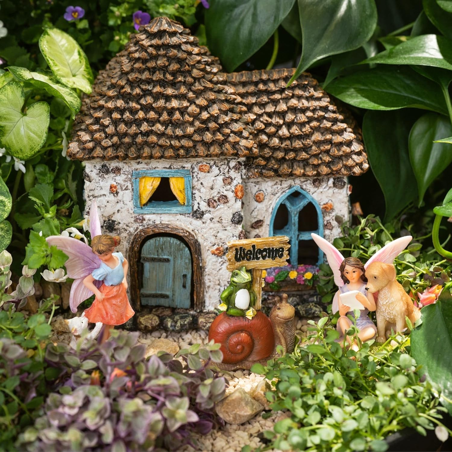 Fairy House Kit – Outdoor Miniature Village Set