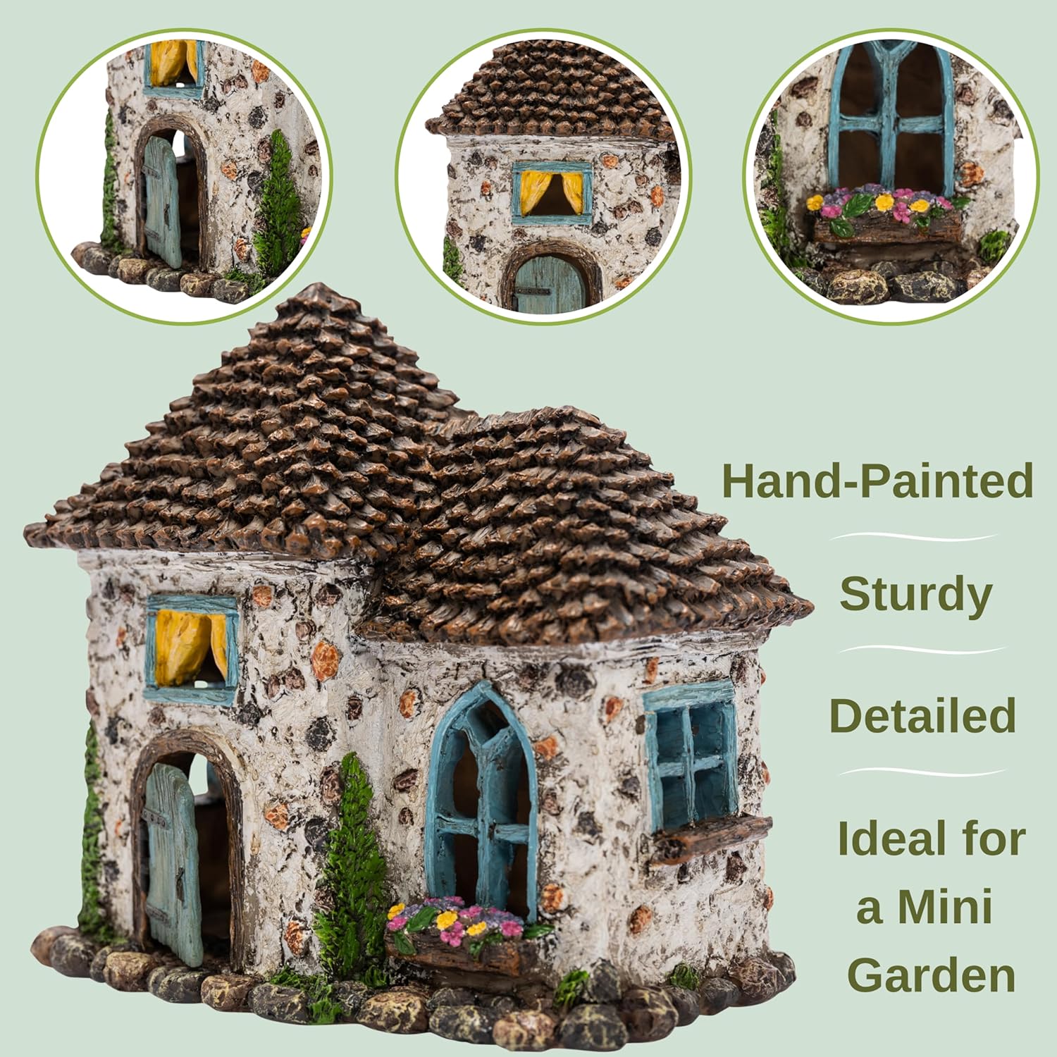 Fairy House Kit – Outdoor Miniature Village Set