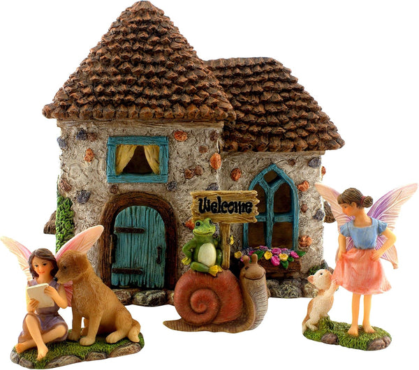 Fairy House Kit – Outdoor Miniature Village Set