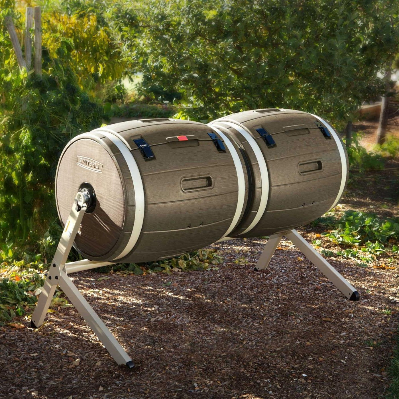 100-Gallon Double Rotating Compost Bin