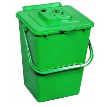 2.4-Gallon Green Kitchen Compost Bin