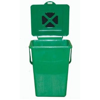 2.4-Gallon Green Kitchen Compost Bin