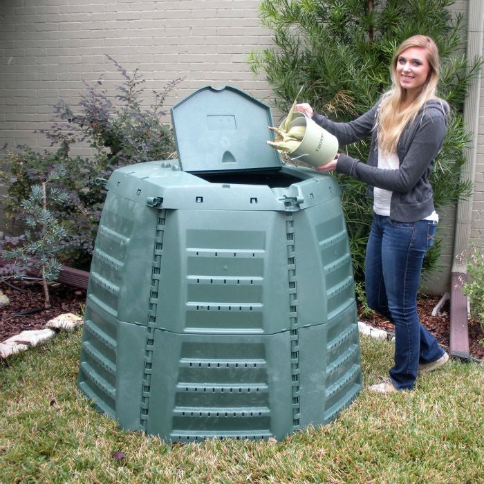 267-Gallon Green Recycled Plastic Compost Bin