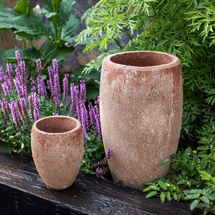 Distressed Cement Plant Pot