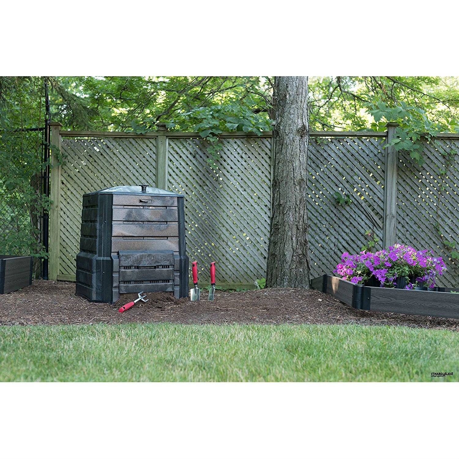 94-Gallon Black Plastic Compost Bin