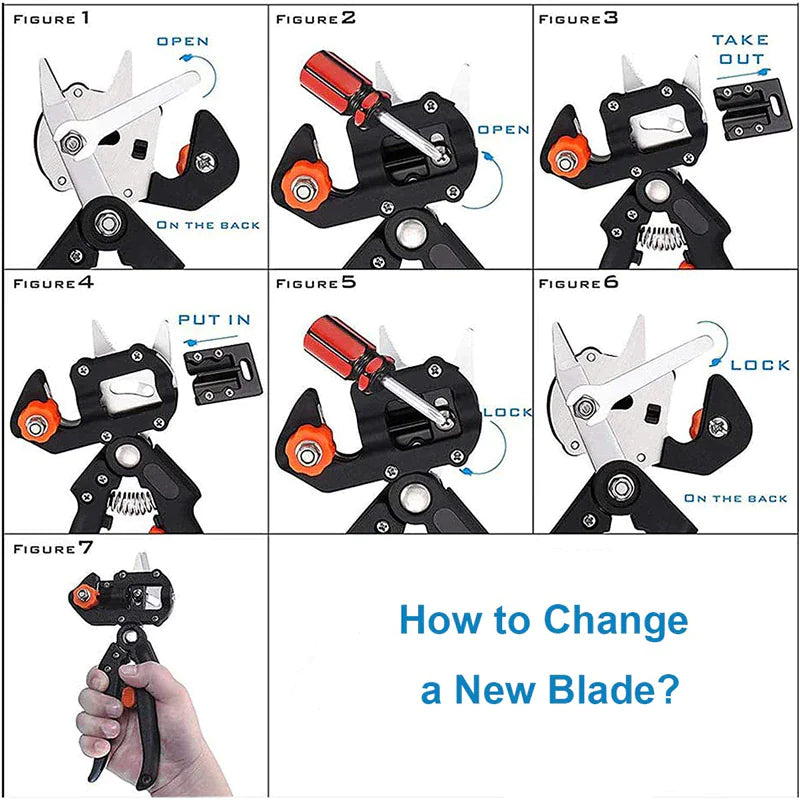 Garden Tree Grafting Knife & Pruning Tool Kit