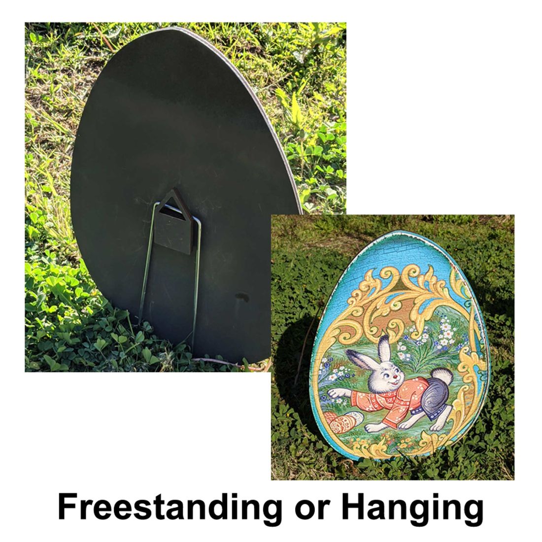 Easter Fabergé Eggs Garden Decor – Set of 3