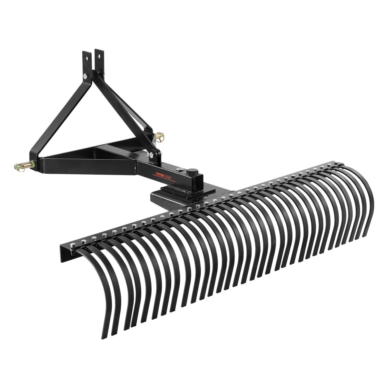 60" Pull-Behind Thatch Remover with 32 Steel Prongs