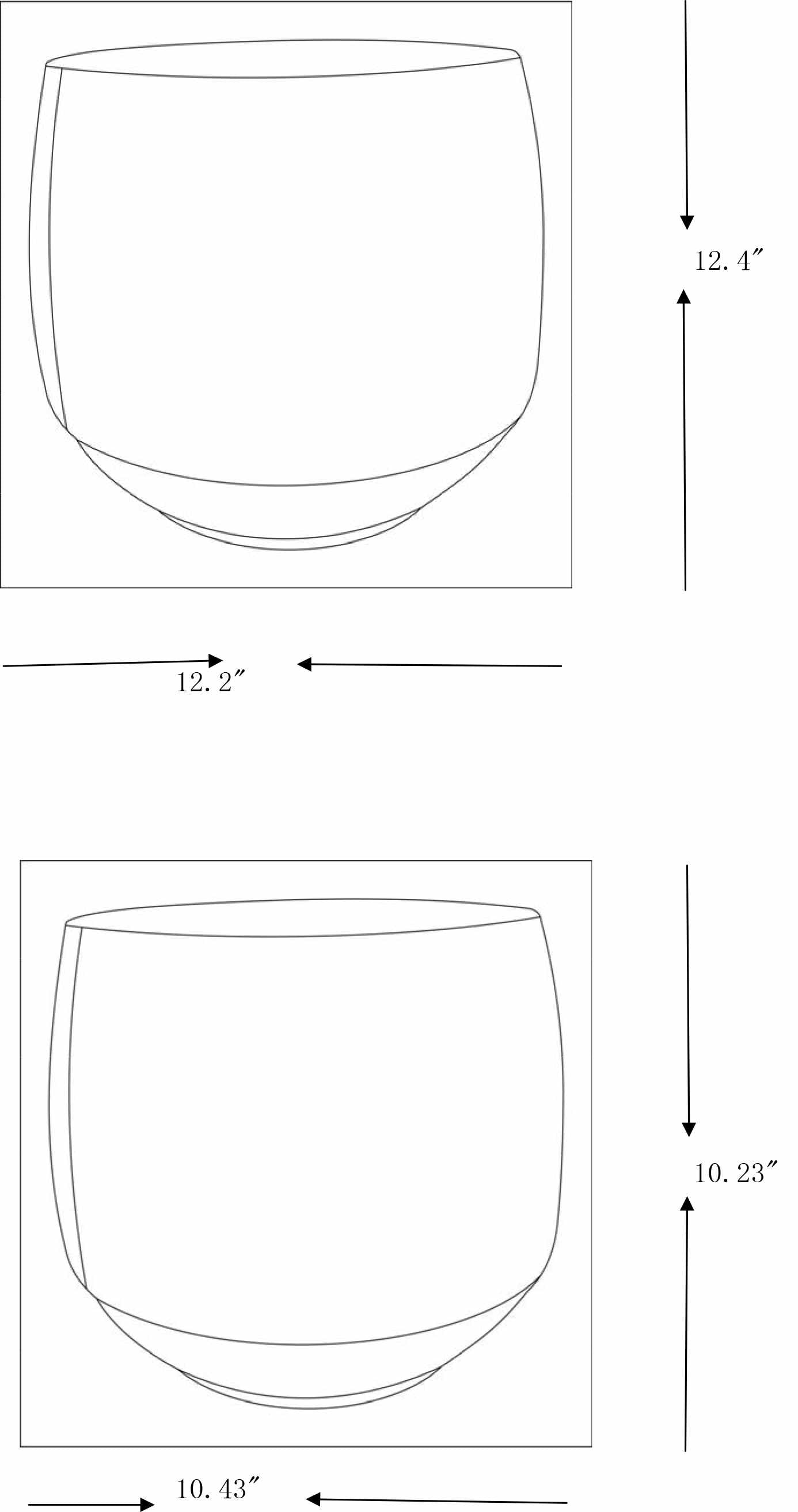 Janamuato White Geometric Cement Planter