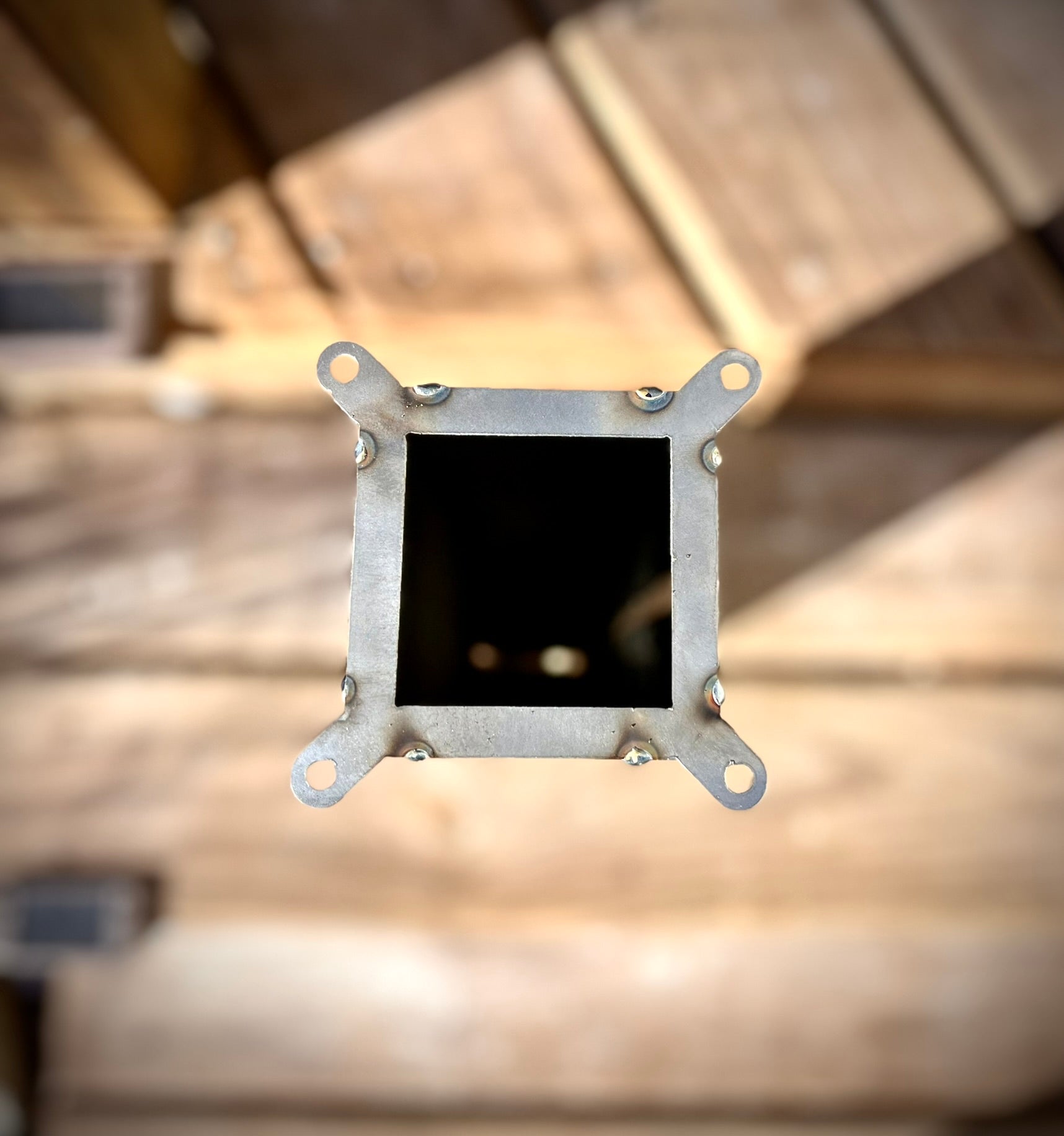 Pine Tree Night Sky Luminary Pillars w/ Solar Cap