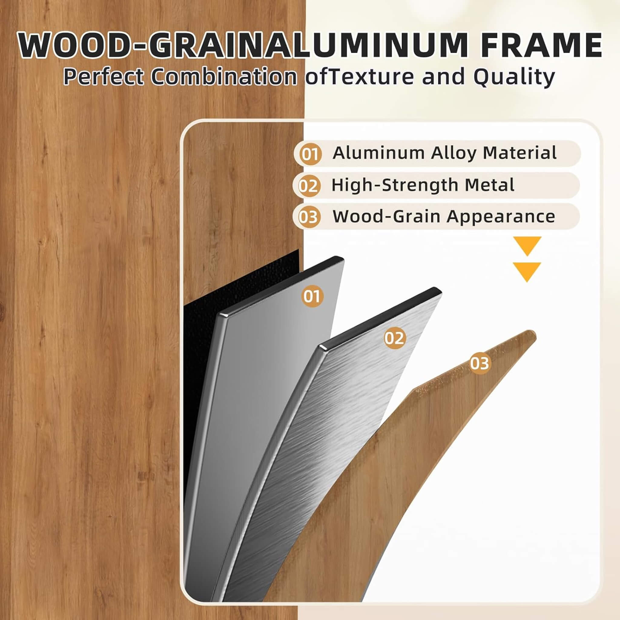 Alora Premium All-Season Outdoor Wood Grain Sunroom With Sliding Doors And Double Top Roof (SAK58317)